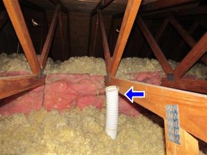 Improper ventilation in attic
